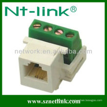 Винтовой тип Cat3 RJ11 Keystone Jack